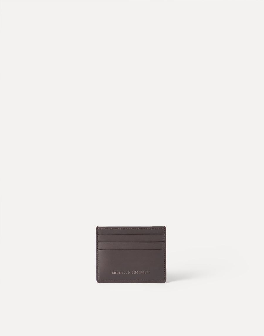 Calfskin card case Brown Woman - Brunello Cucinelli