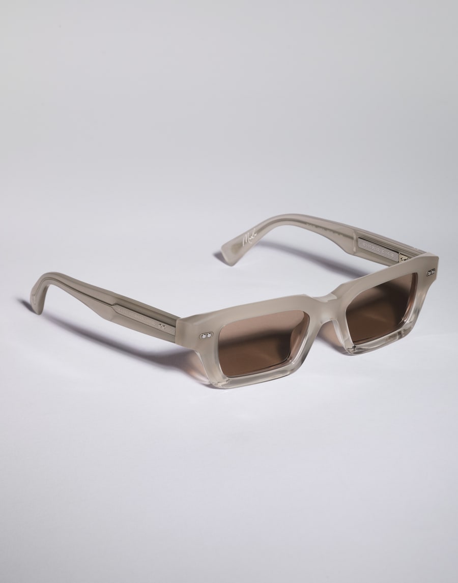 Sonnenbrille Marla aus Azetat Beige Seide Brillen - Brunello Cucinelli