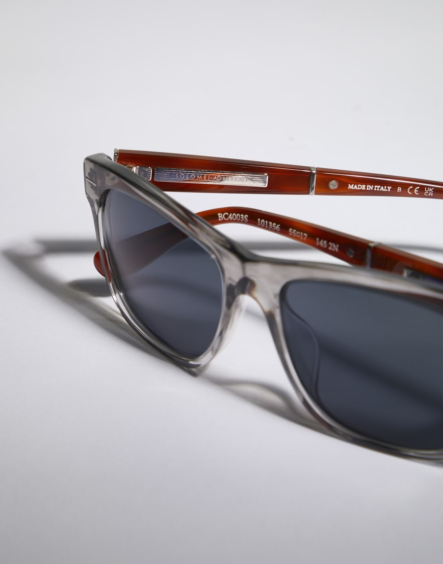 Rectangular acetate sunglasses Marble Grey Eyewear - Brunello Cucinelli