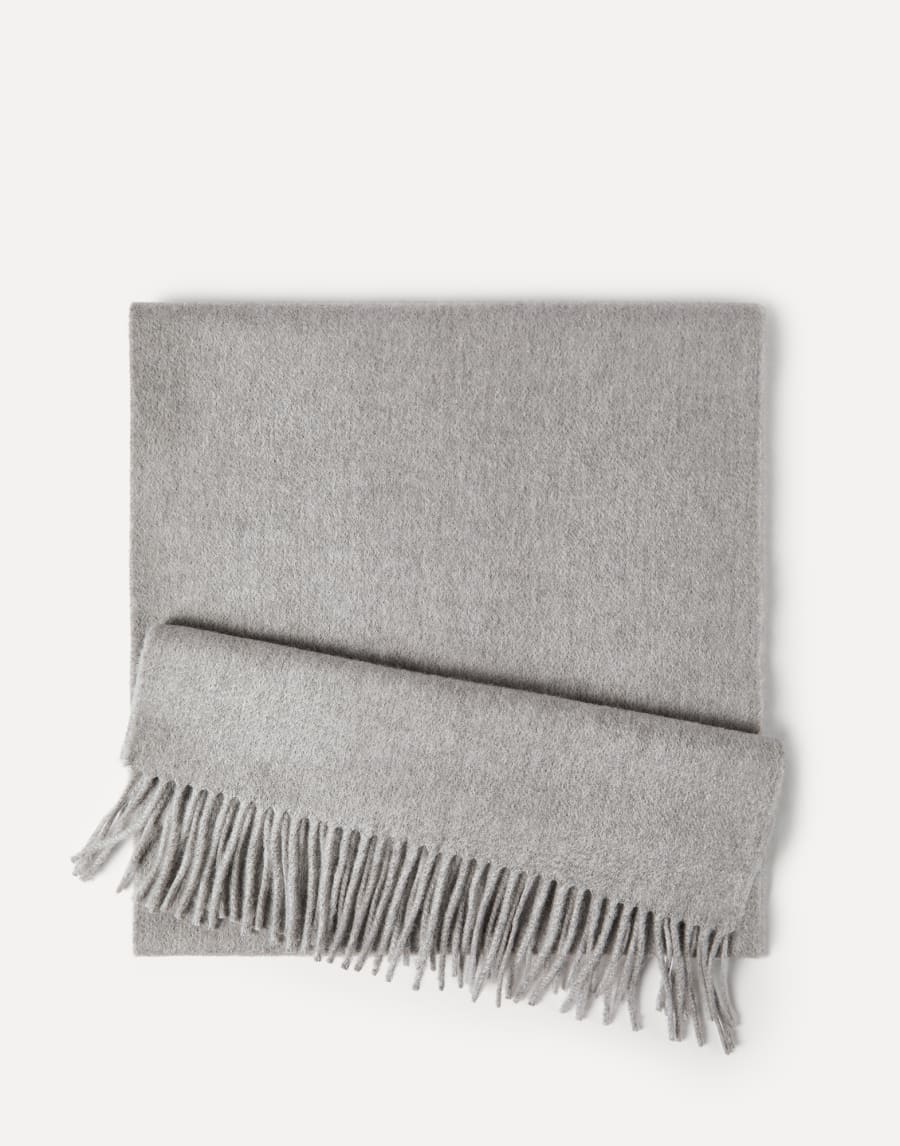 Шарф из двойного трикотажа Светло-Серый Женщина - Brunello Cucinelli