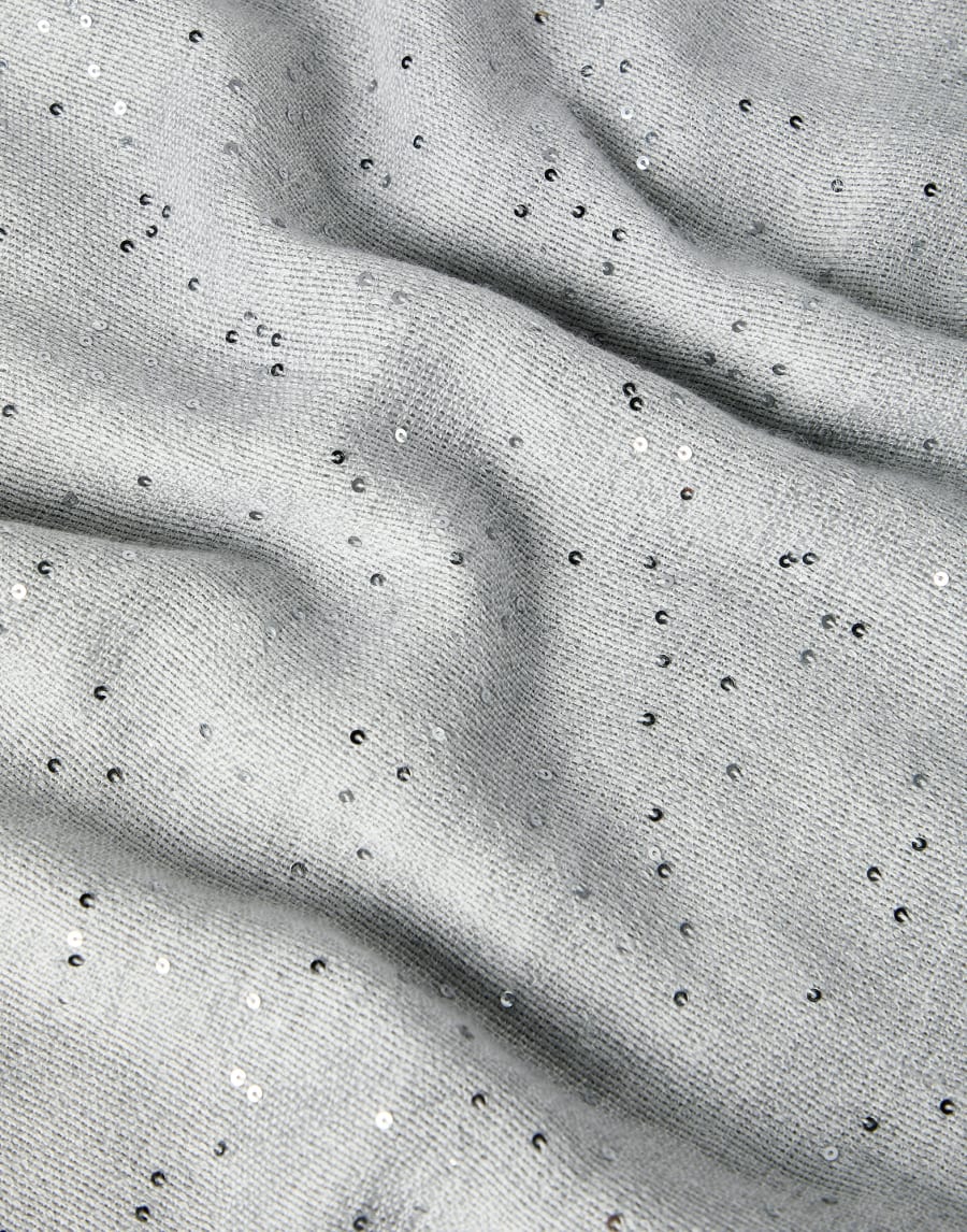 Echarpe en cachemire et soie Diamante Gris Clair Femme - Brunello Cucinelli