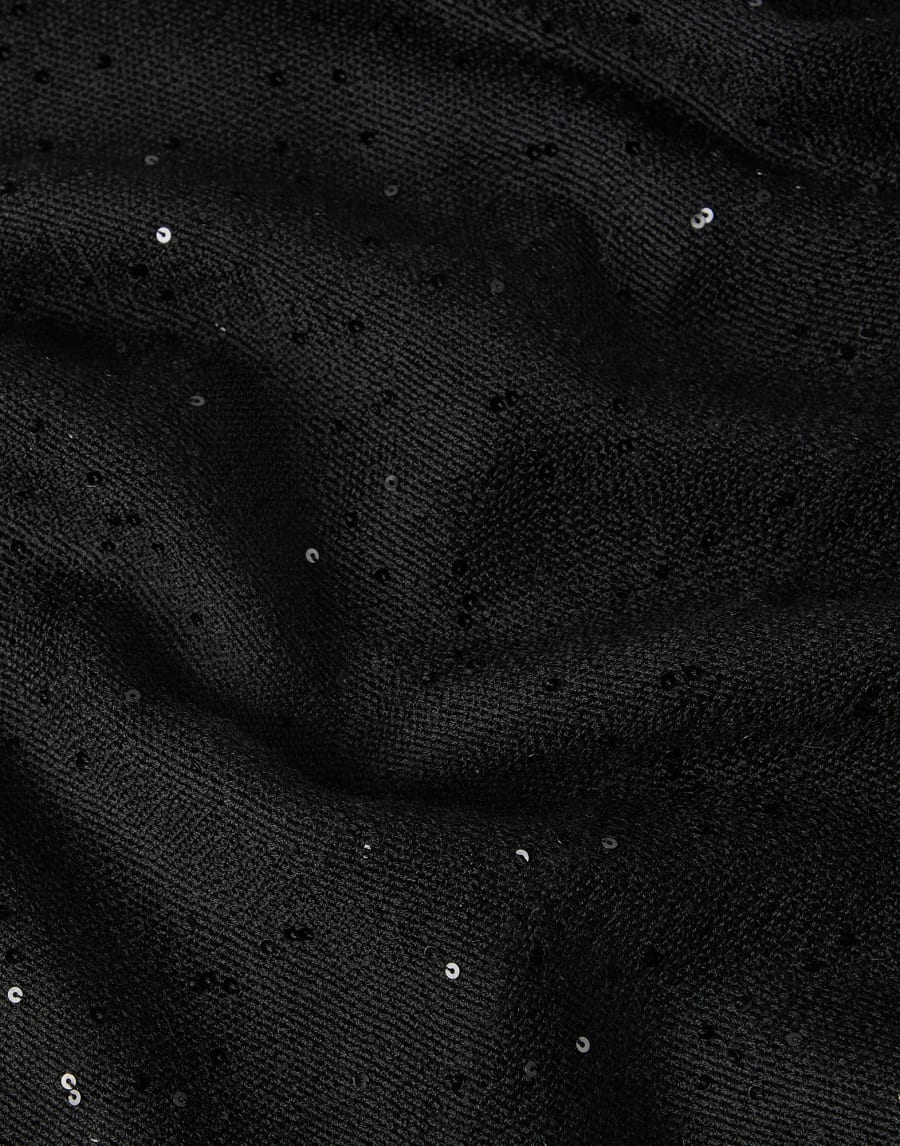 Echarpe en cachemire et soie Diamante Noir Femme - Brunello Cucinelli