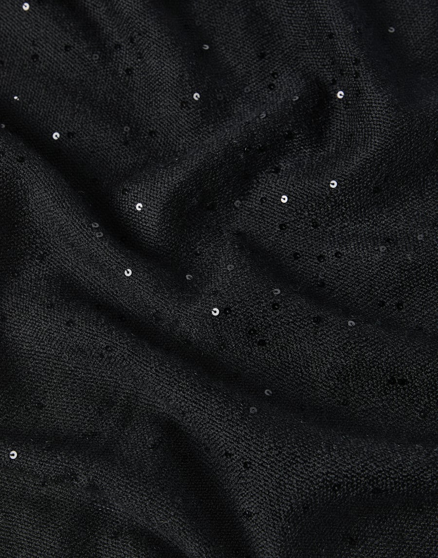 Шарф из кашемира и шелка Diamante Чёрный Женщина - Brunello Cucinelli