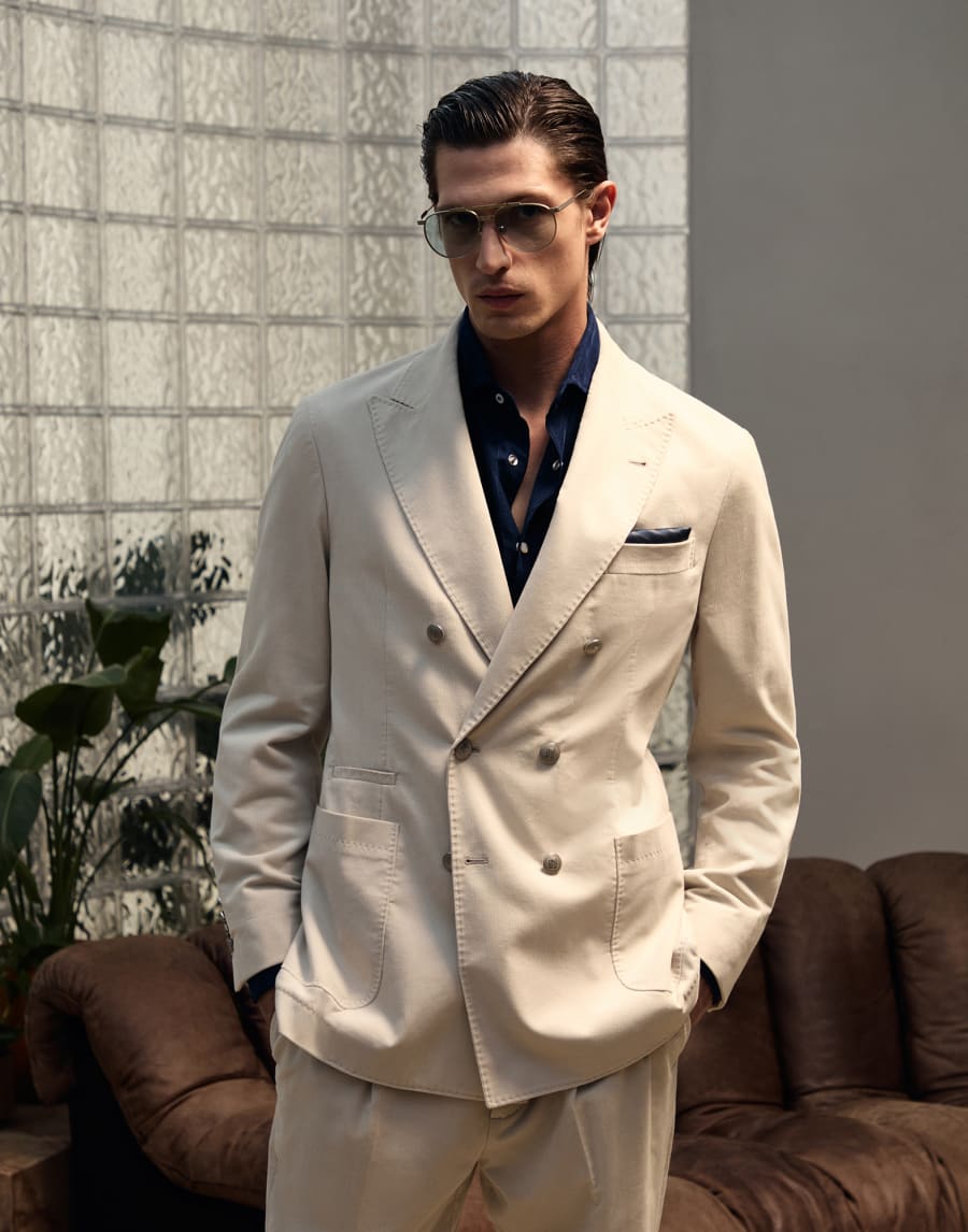 Sunglasses with photochromic lenses Satin Silver Eyewear - Brunello Cucinelli