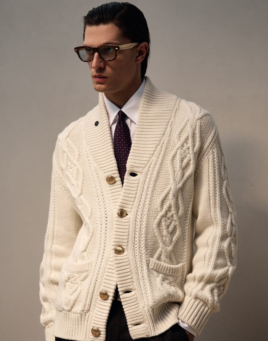 Azetatbrille, 18 kt goldplattiert Havanna / Panama Brillen - Brunello Cucinelli