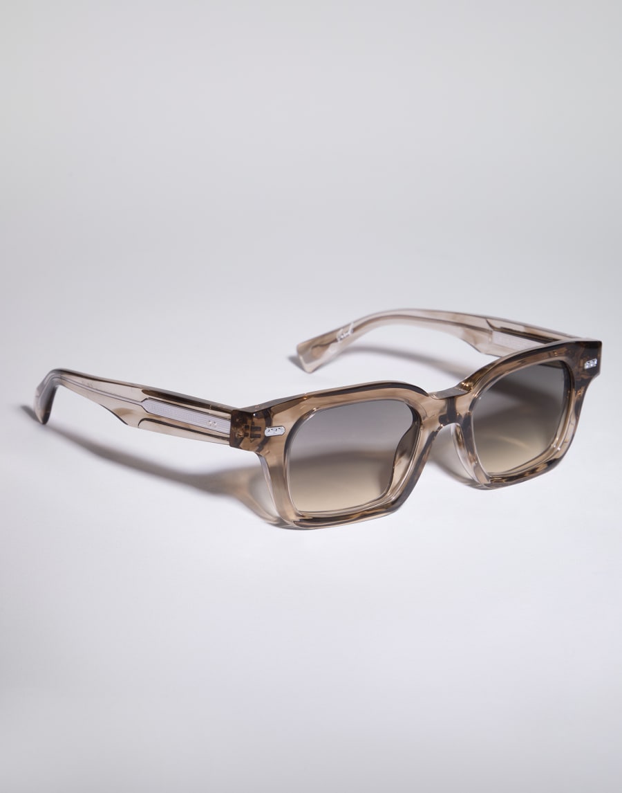 Sonnenbrille Jared aus Azetat Glas Oliv Brillen - Brunello Cucinelli