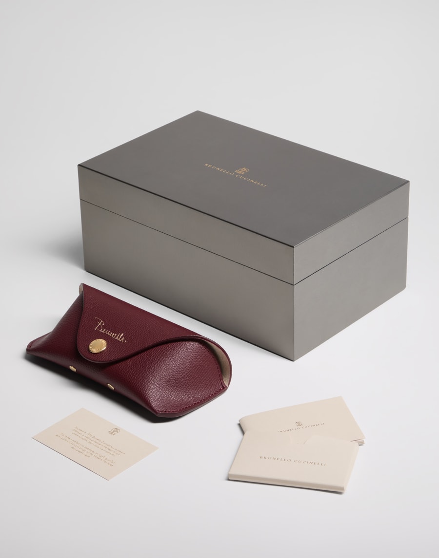 Mr. Brunello Goldcraft con oro Havana Miele Occhiali - Brunello Cucinelli