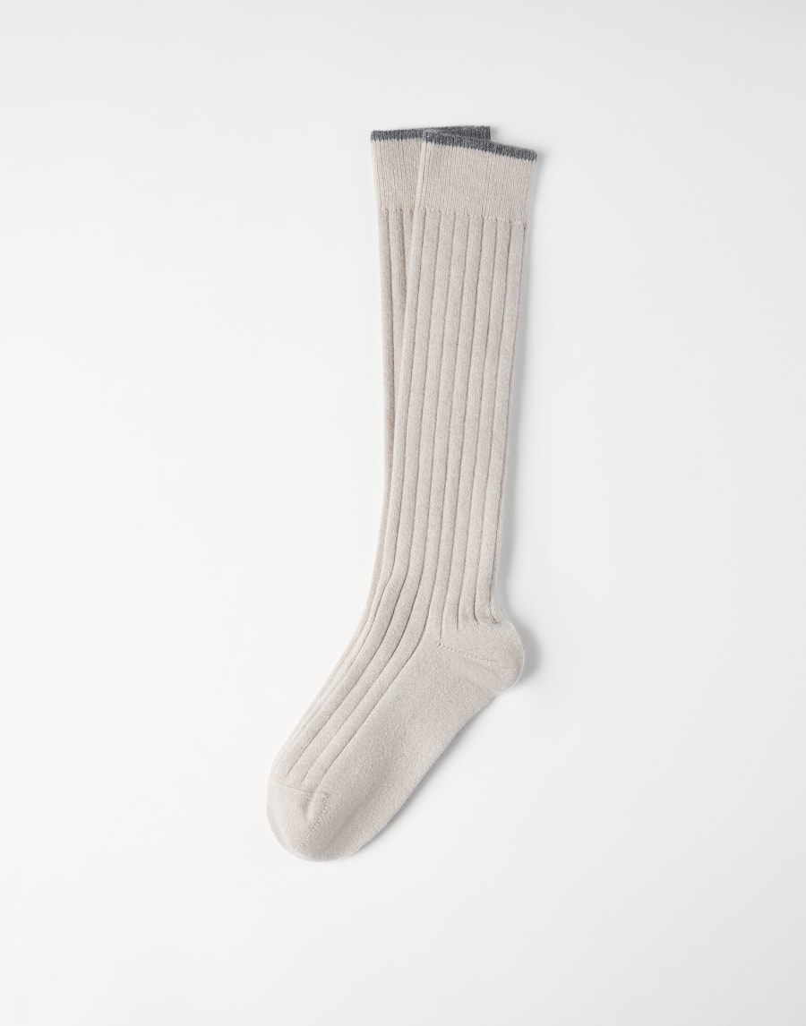 Cashmere knit socks Sand Man - Brunello Cucinelli