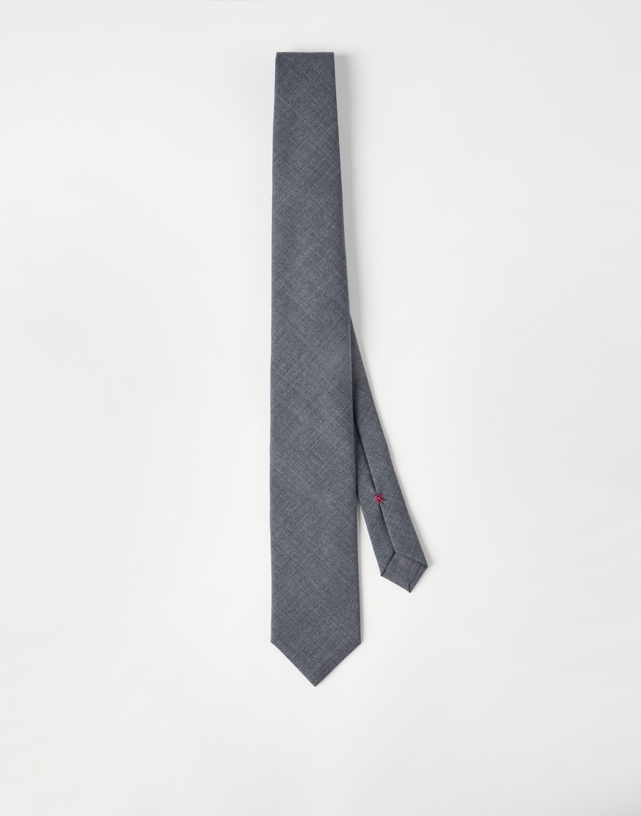 Virgin wool tie Lead Man - Brunello Cucinelli