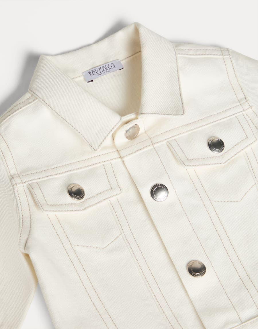 Baby Bernie four-pocket jacket Panama Baby - Brunello Cucinelli