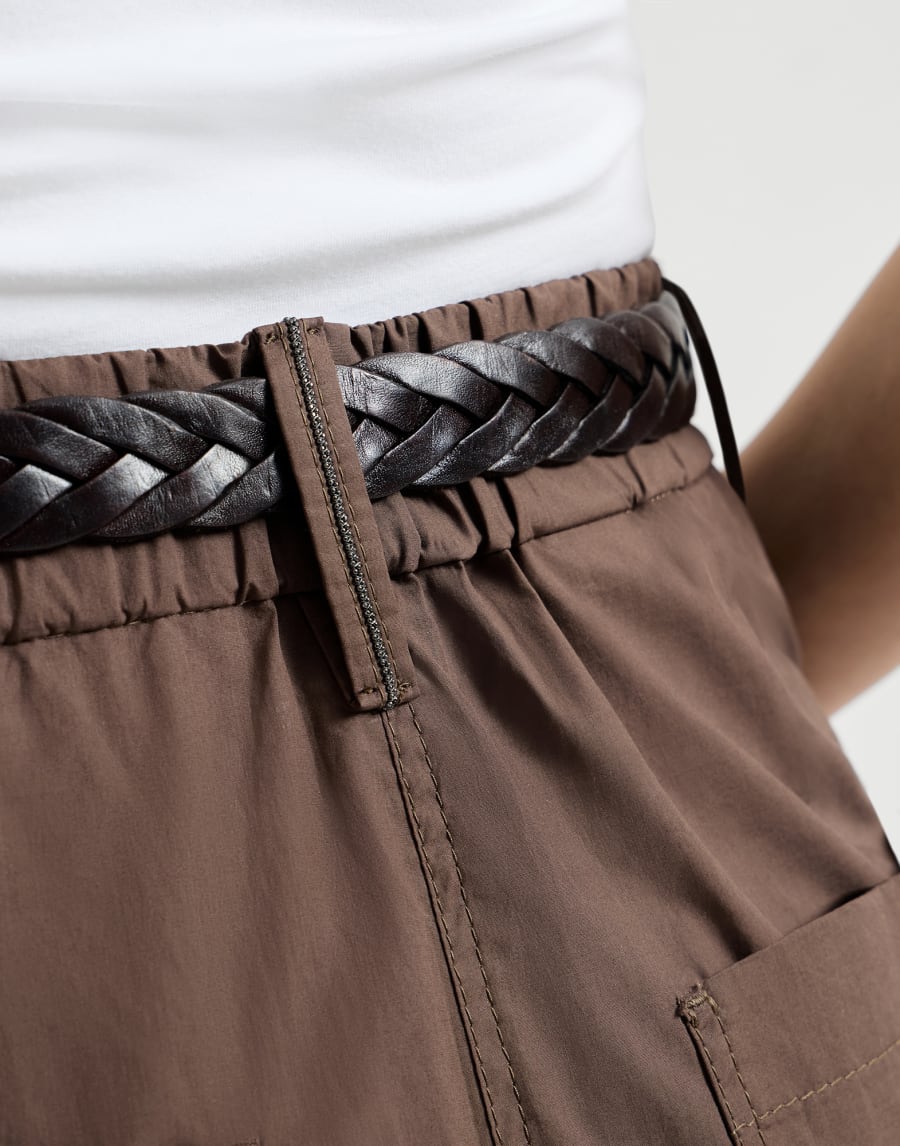 Five-pocket Track trousers Chocolate Woman - Brunello Cucinelli