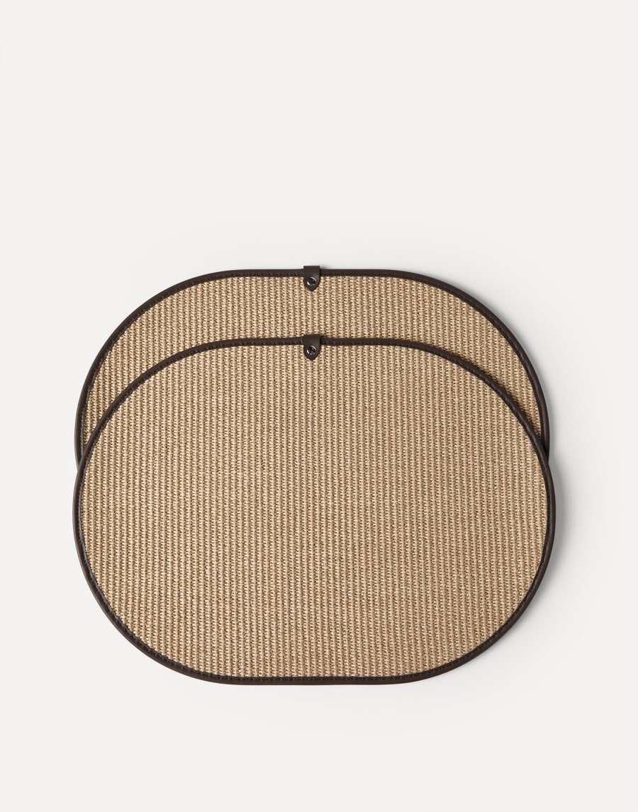 Lot de deux sets de table Corde Lifestyle - Brunello Cucinelli