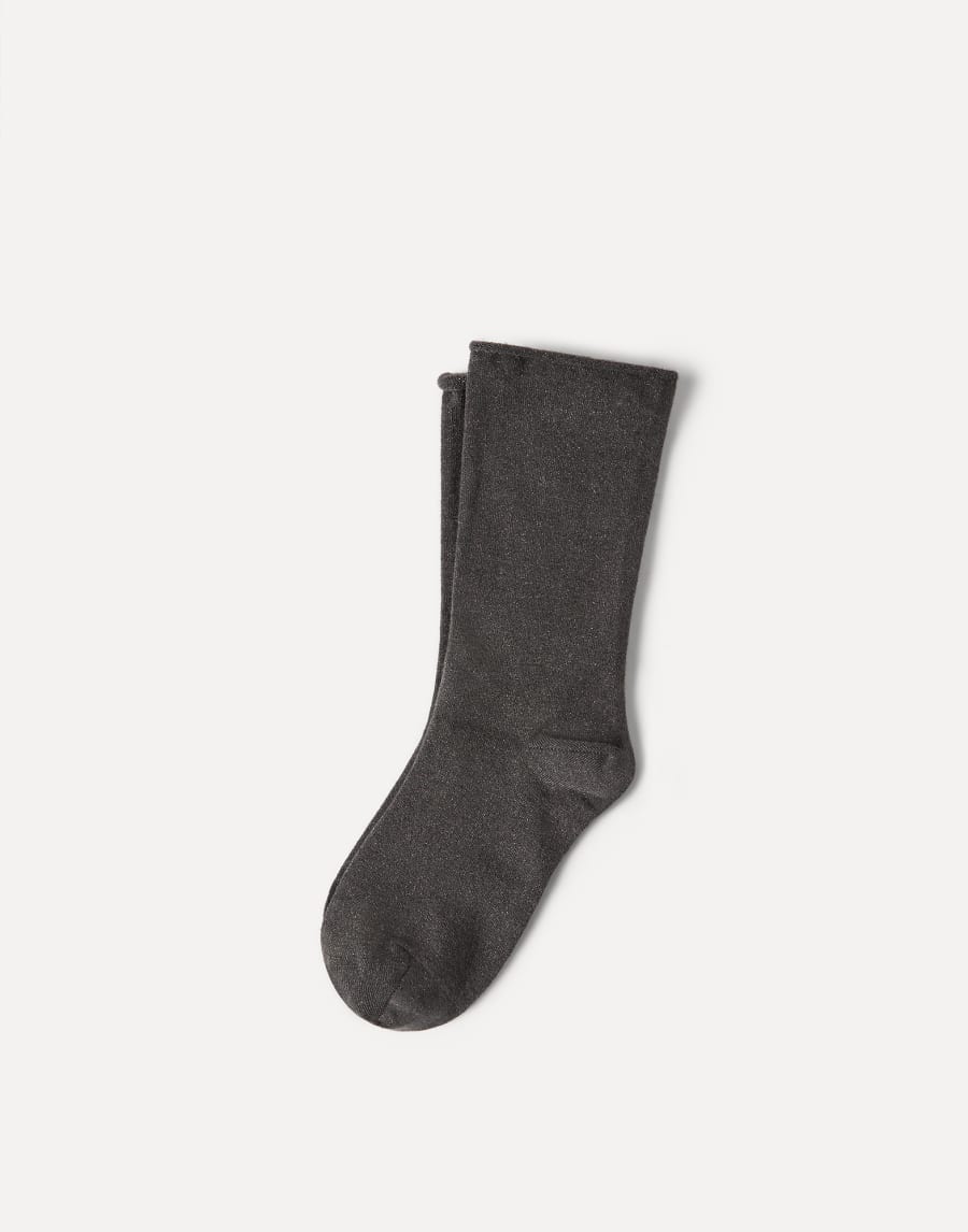 Cashmere knit socks Anthracite Woman - Brunello Cucinelli