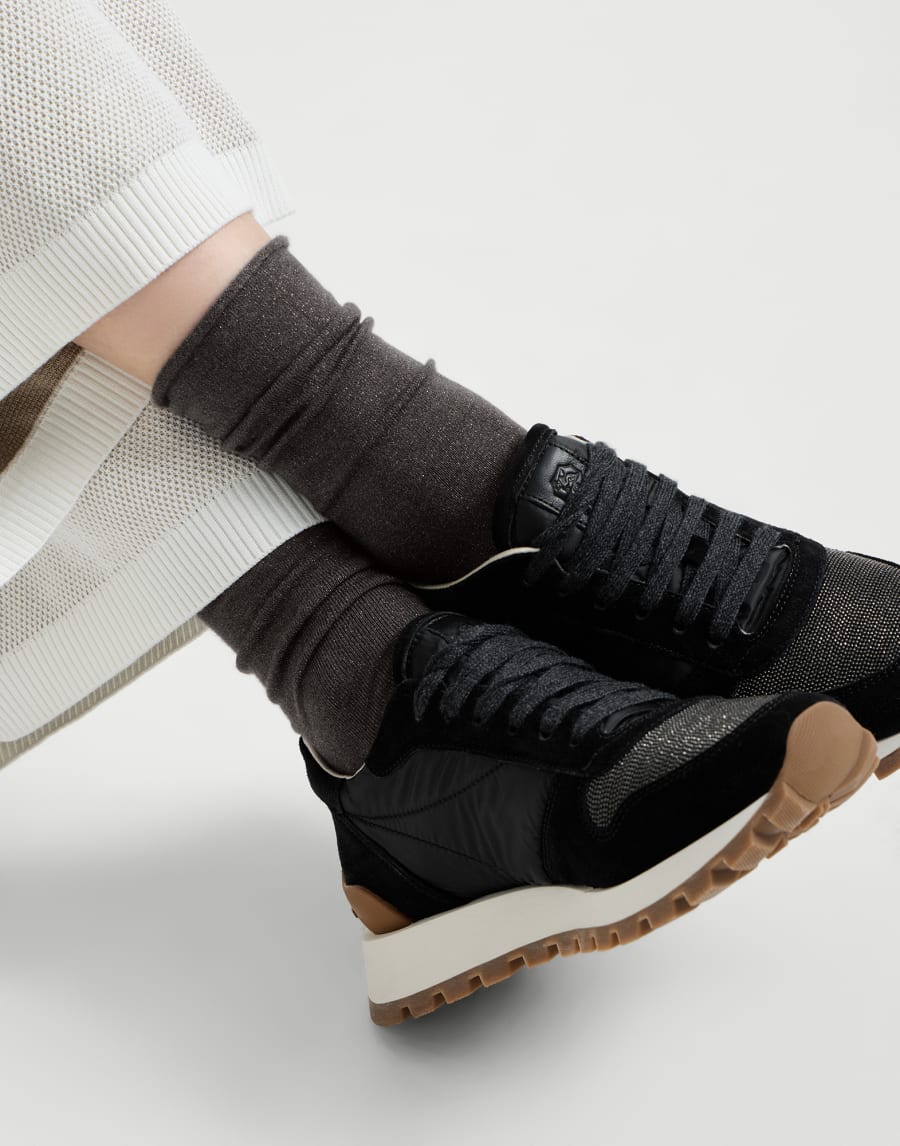 Cashmere knit socks Anthracite Woman - Brunello Cucinelli