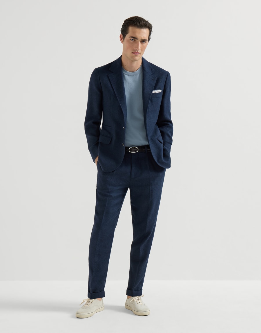 Cotton T-shirt Slate Man - Brunello Cucinelli