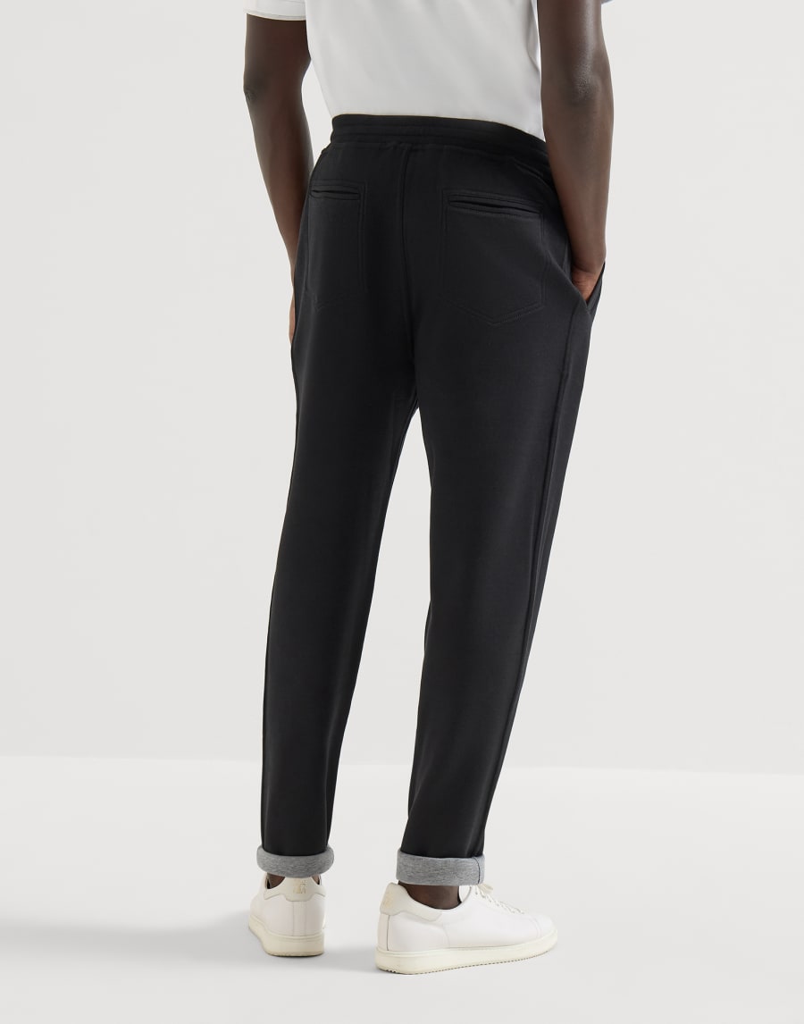 Double cloth trousers Black Man - Brunello Cucinelli