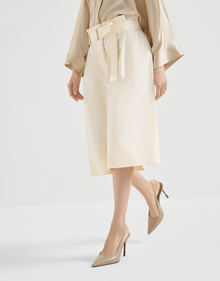 Paperbag Bermuda shorts White Woman - Brunello Cucinelli