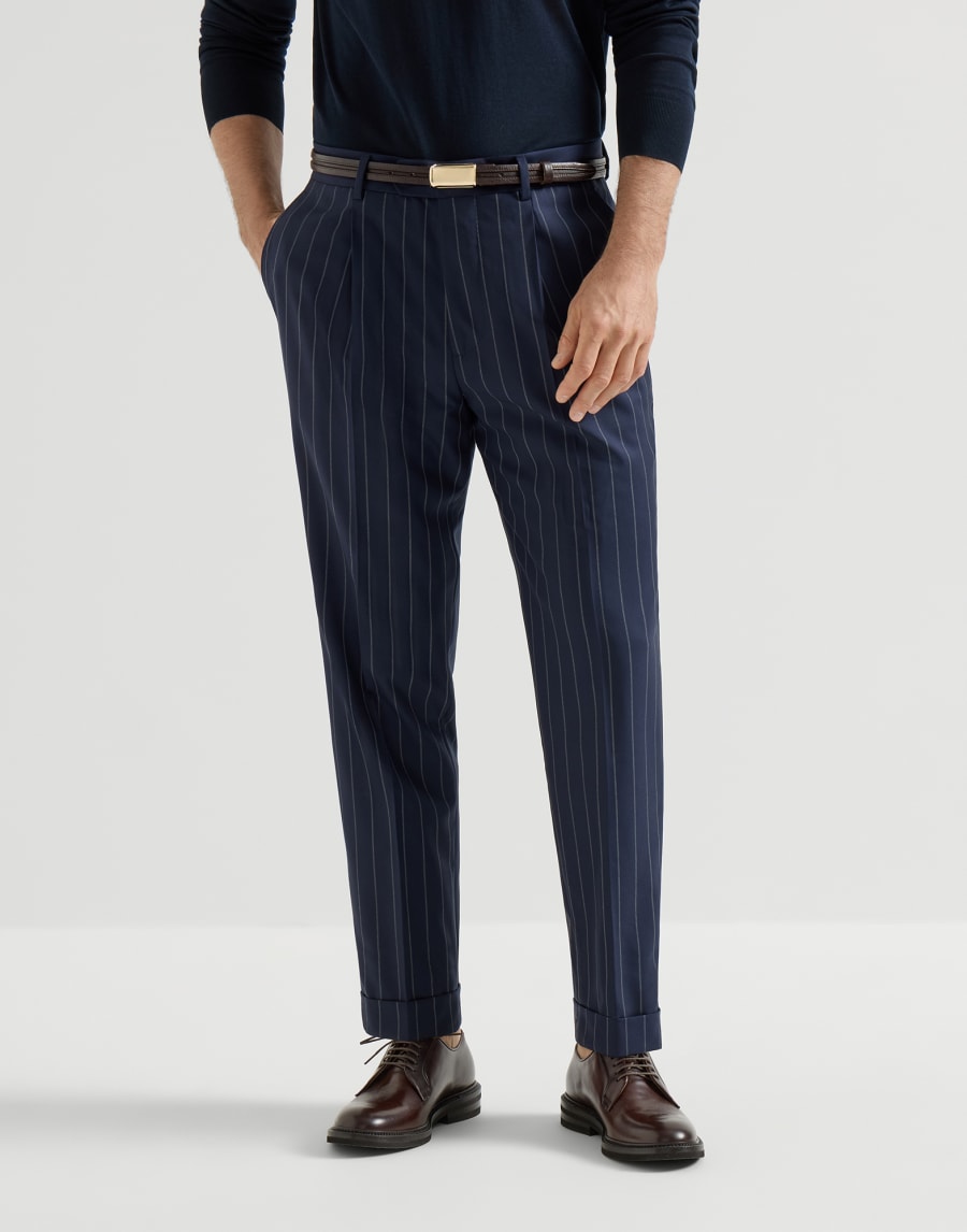 Virgin wool trousers Blue Man - Brunello Cucinelli