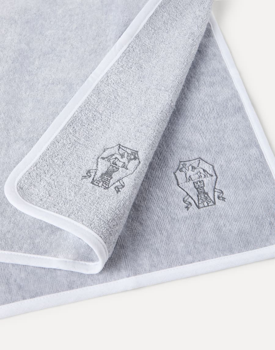 Terrycloth hand towels Grey Lifestyle - Brunello Cucinelli