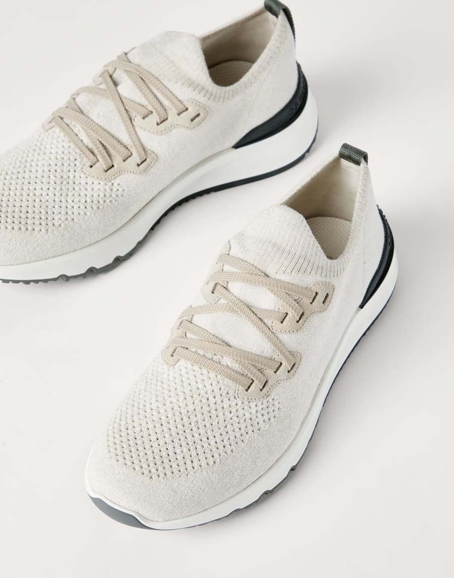 Cotton chiné knit runners Panama Man - Brunello Cucinelli