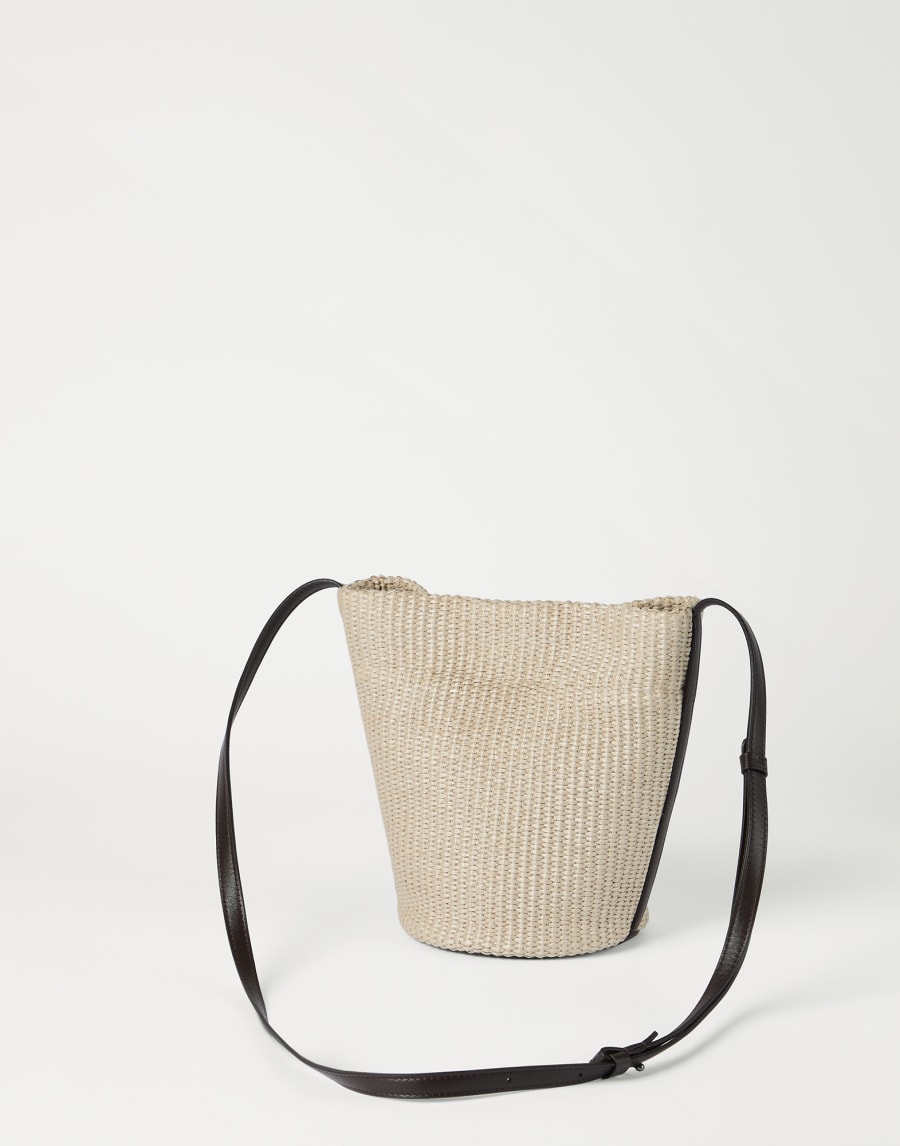 Sartorial small bucket bag Beige Woman - Brunello Cucinelli