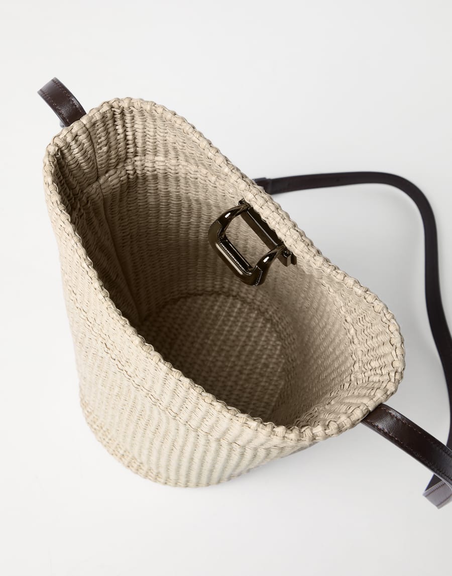 Sartorial small bucket bag Beige Woman - Brunello Cucinelli