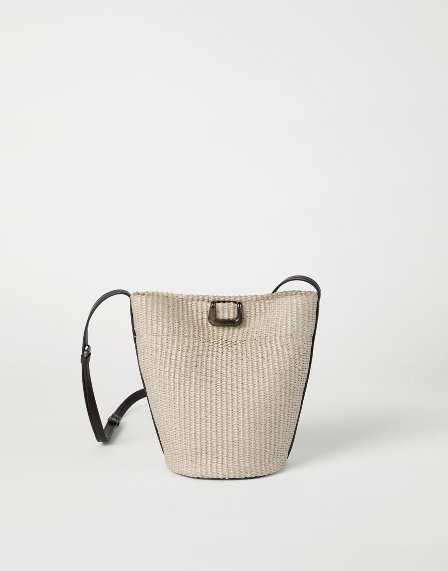 Sartorial small bucket bag Beige Woman - Brunello Cucinelli