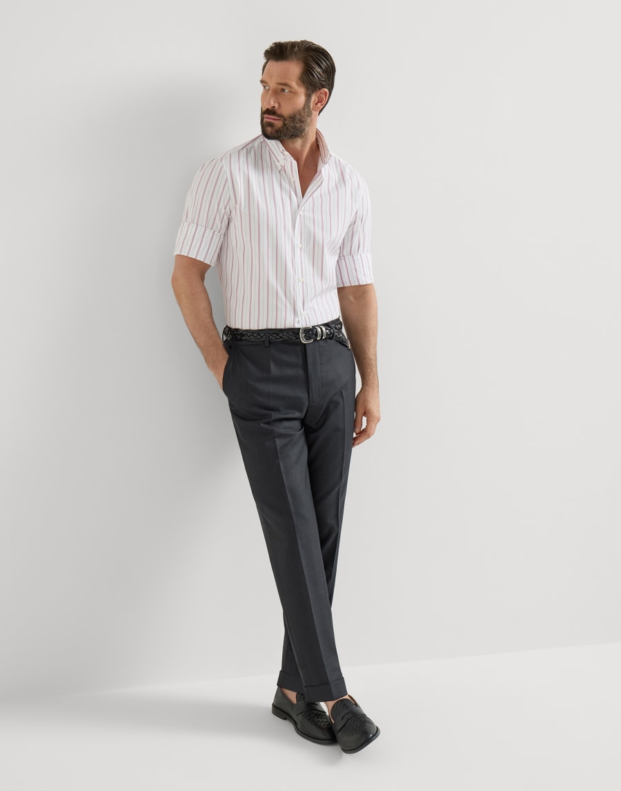 Houndstooth trousers Anthracite Man - Brunello Cucinelli