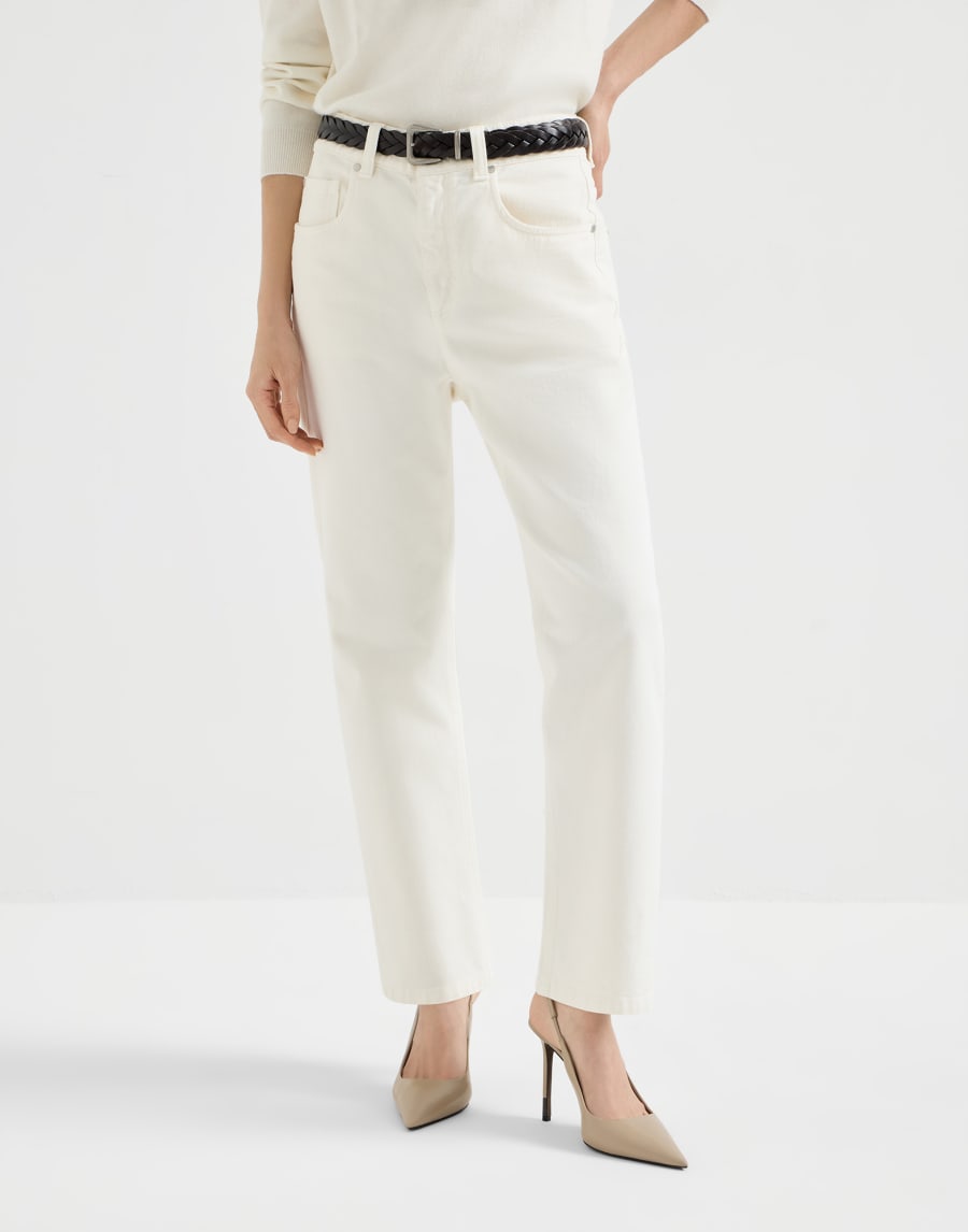 五口袋长裤 白色 女款 - Brunello Cucinelli