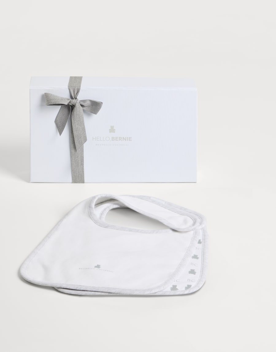 Набор из двух нагрудников Baby Bernie Светло-Серый Малыши - Brunello Cucinelli
