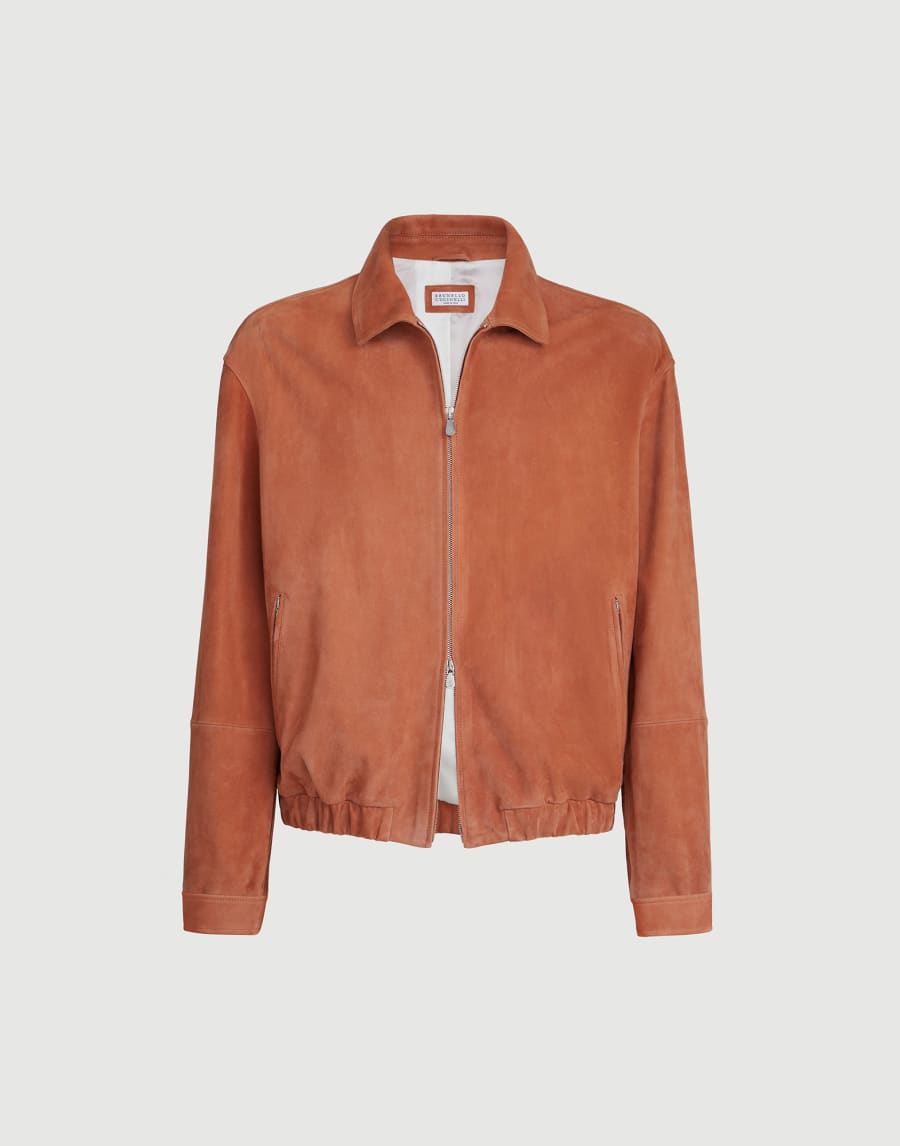 Suede jacket Apricot Man - Brunello Cucinelli