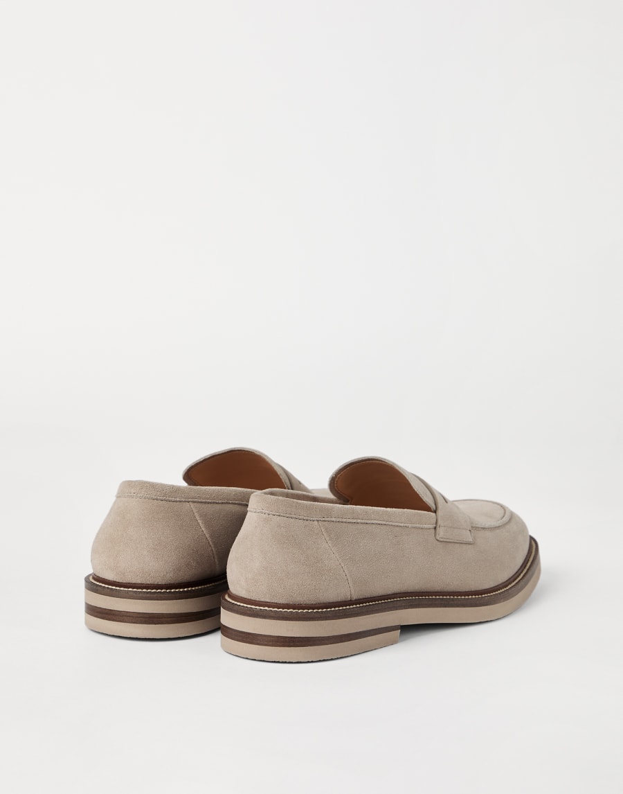 Suede Penny loafer Dune Man - Brunello Cucinelli