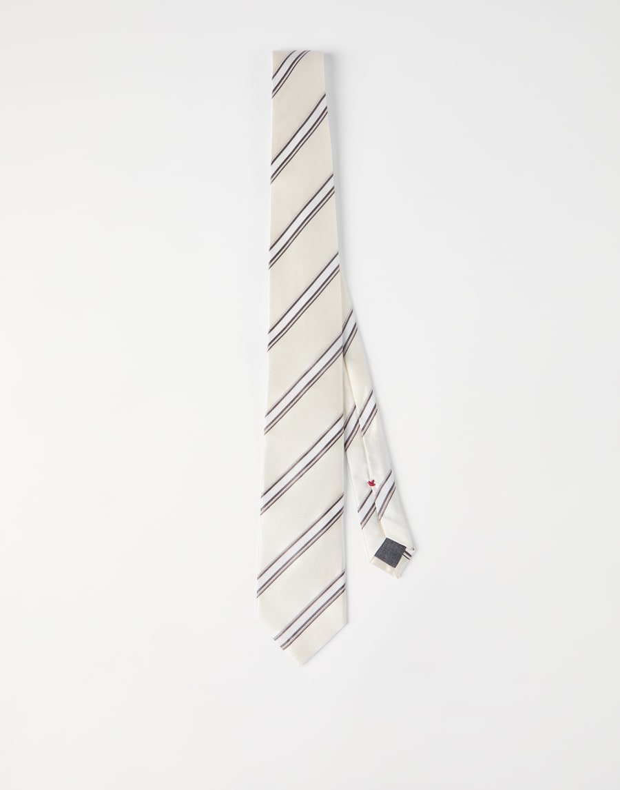 Silk necktie Panama Man - Brunello Cucinelli