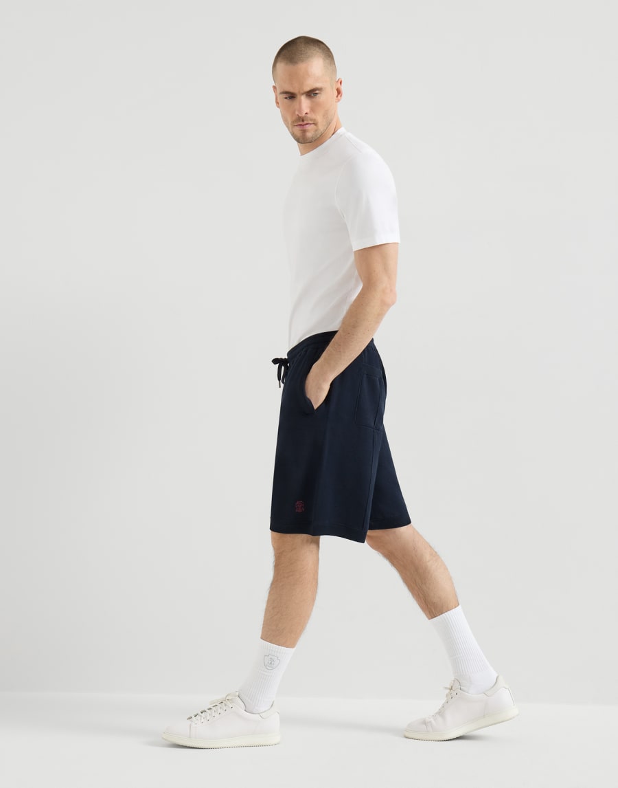 Bermudas de punto doble Azul Aviación Hombre - Brunello Cucinelli