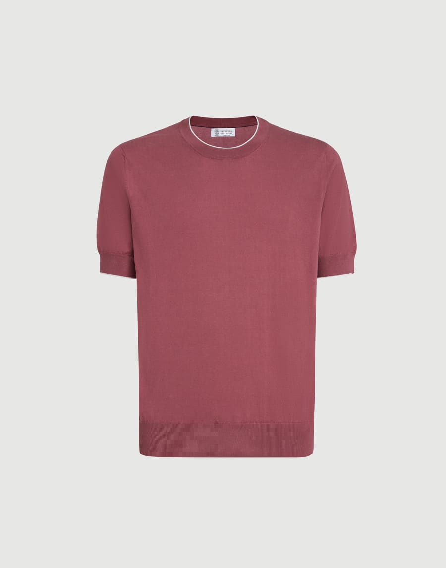 Cotton T-shirt Coral Man - Brunello Cucinelli