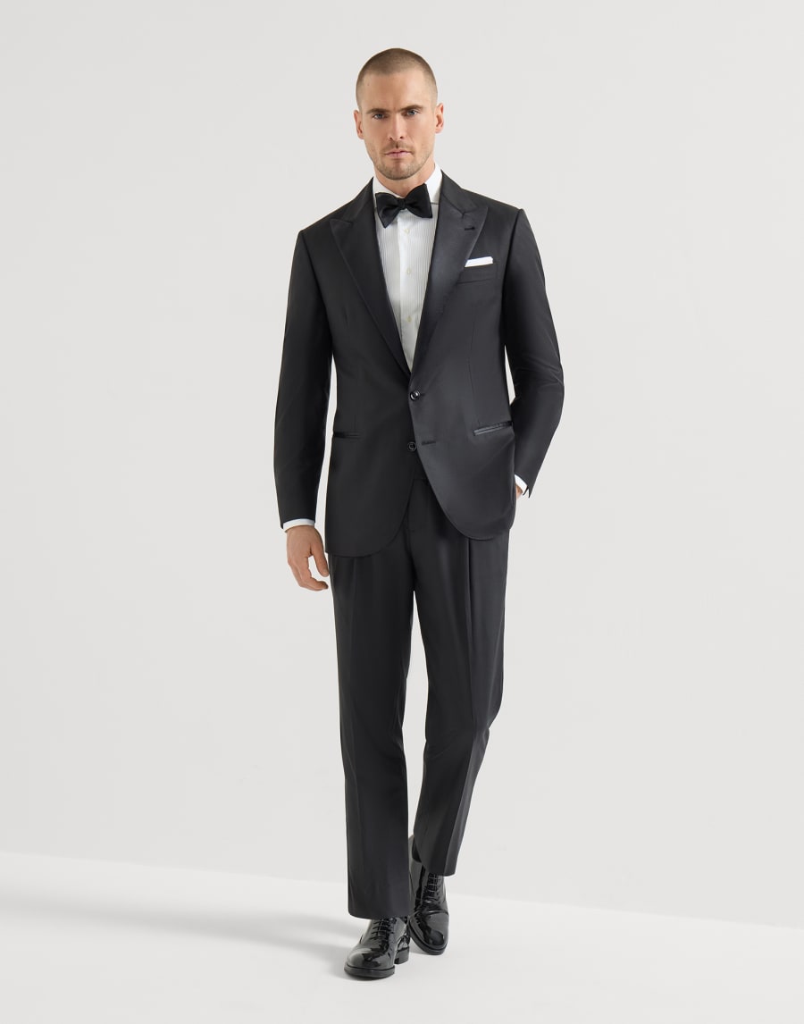 剑领设计无尾礼服 黑色 男款 - Brunello Cucinelli