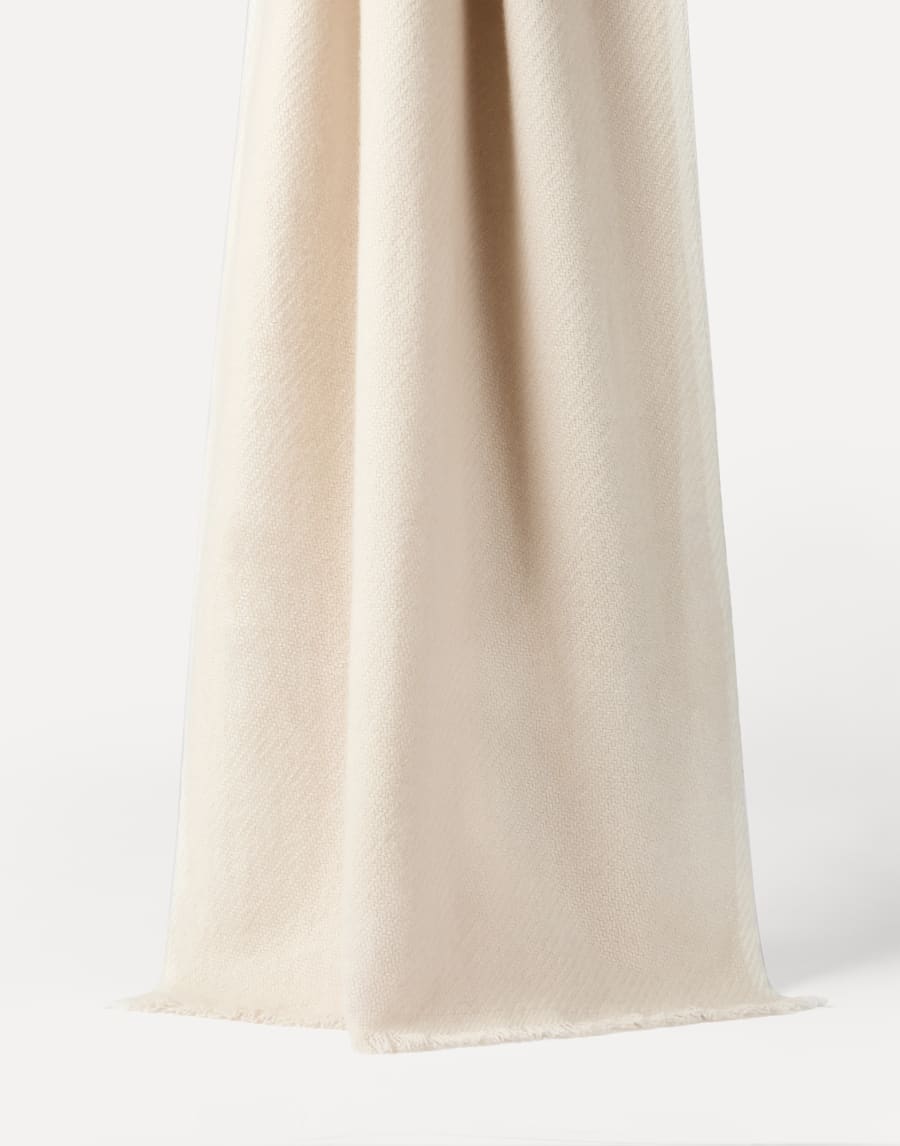 Écharpe en sergé de cachemire Sable Homme - Brunello Cucinelli