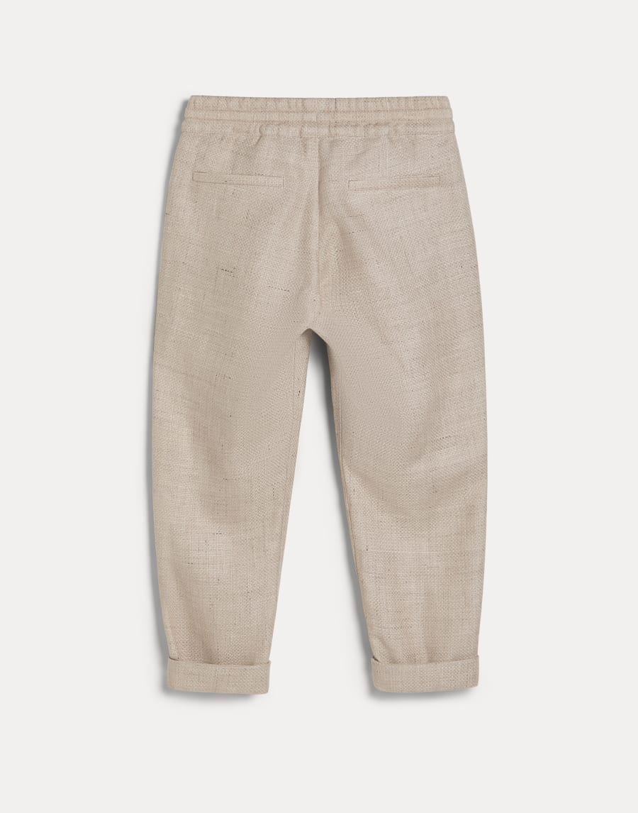 Hopsack trousers Buff Boys - Brunello Cucinelli