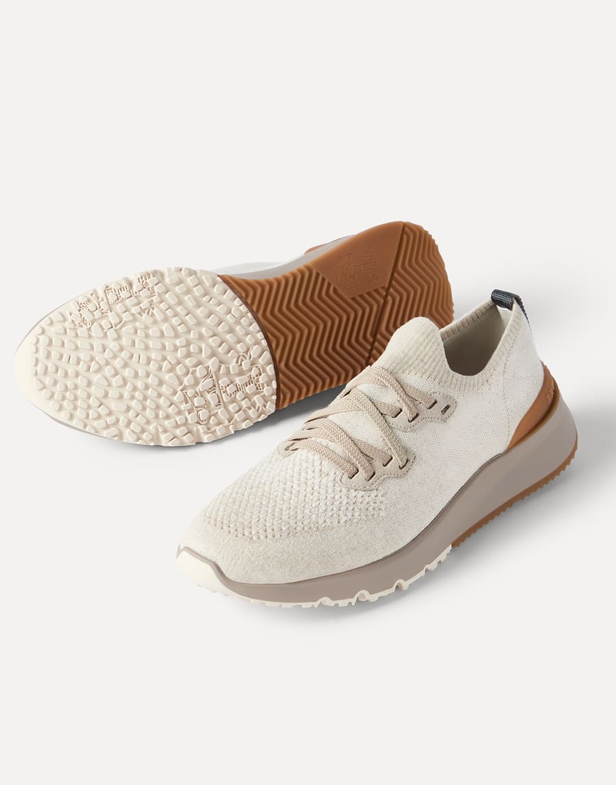 Cotton chiné knit runners Panama Man - Brunello Cucinelli