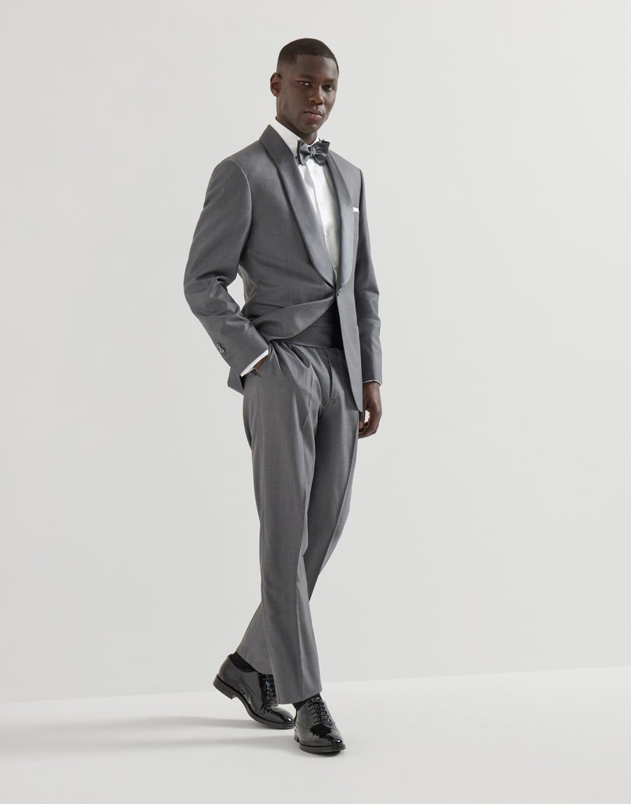 披肩领设计无尾礼服 灰色 男款 - Brunello Cucinelli