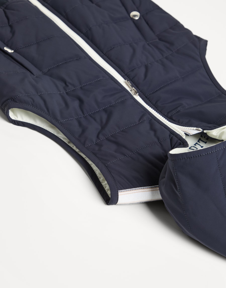 Gilet avec garnissage en Thermore® Bleu Marine Garçon - Brunello Cucinelli