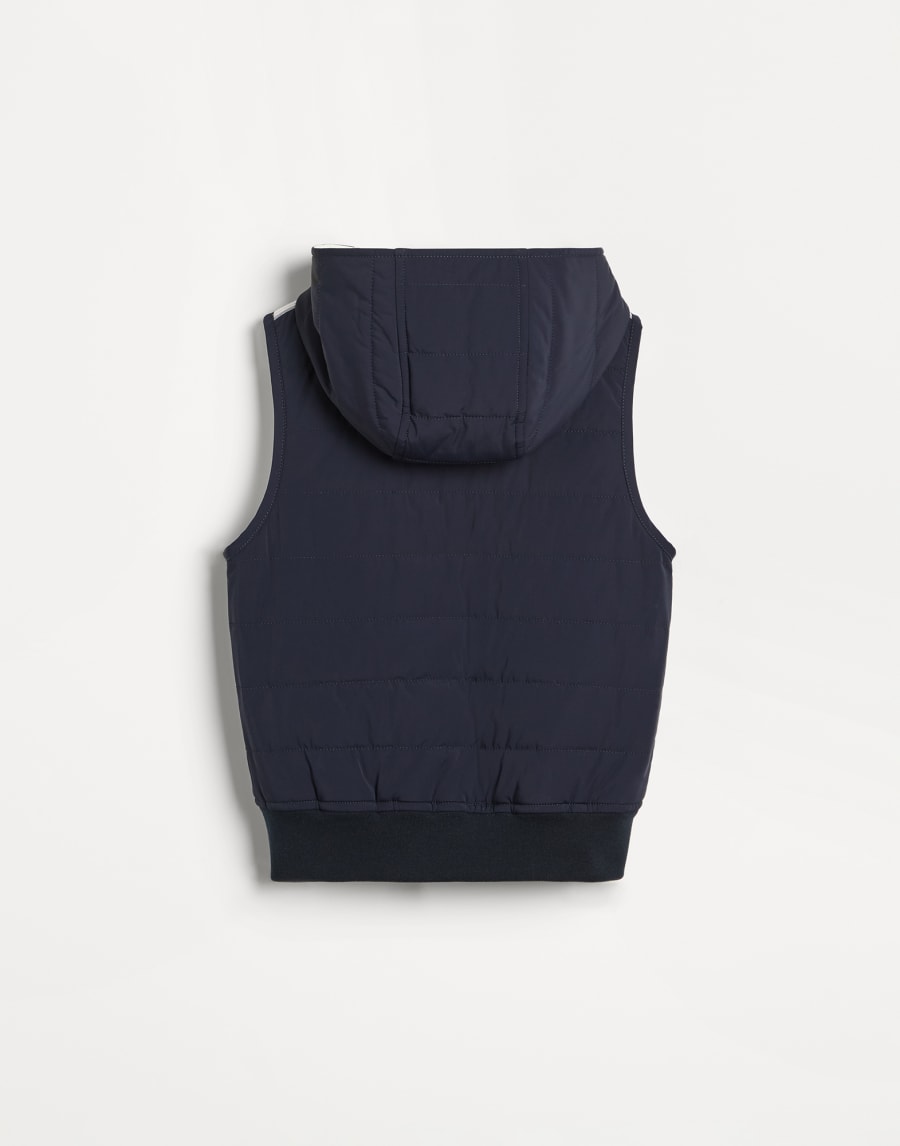 Gilet avec garnissage en Thermore® Bleu Marine Garçon - Brunello Cucinelli