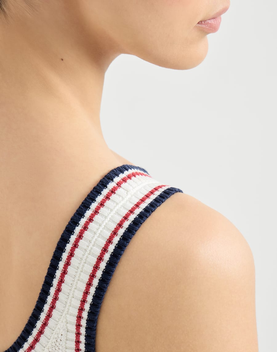 Knit crop top Panama Woman - Brunello Cucinelli