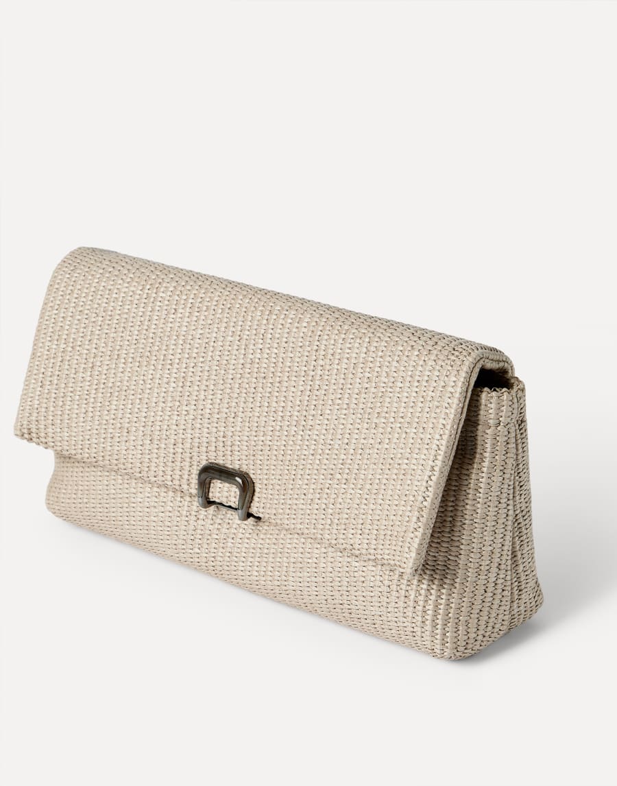 Sartorial手拿信封包 米黄 女款 - Brunello Cucinelli