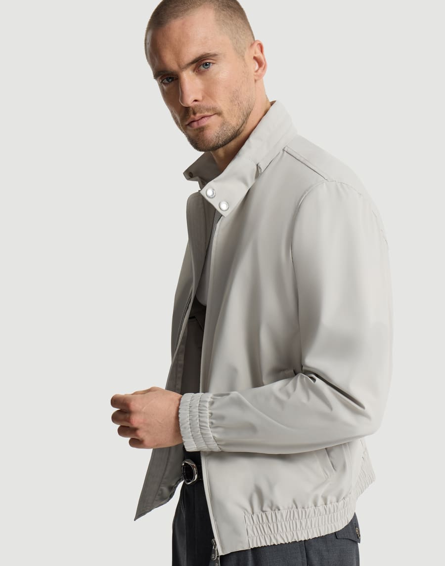 Nylon jacket Light Grey Man - Brunello Cucinelli