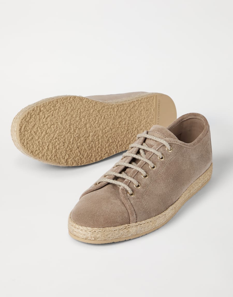 Reversed calfskin Derbies Beige Man - Brunello Cucinelli