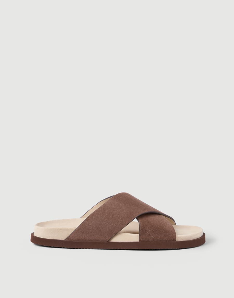 Suede slides Mud Man - Brunello Cucinelli