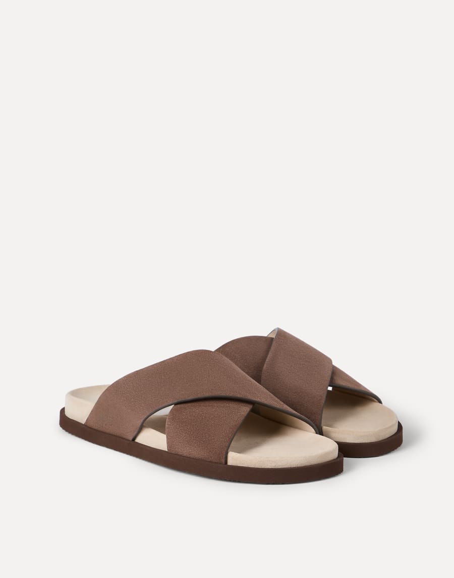 Suede slides Mud Man - Brunello Cucinelli