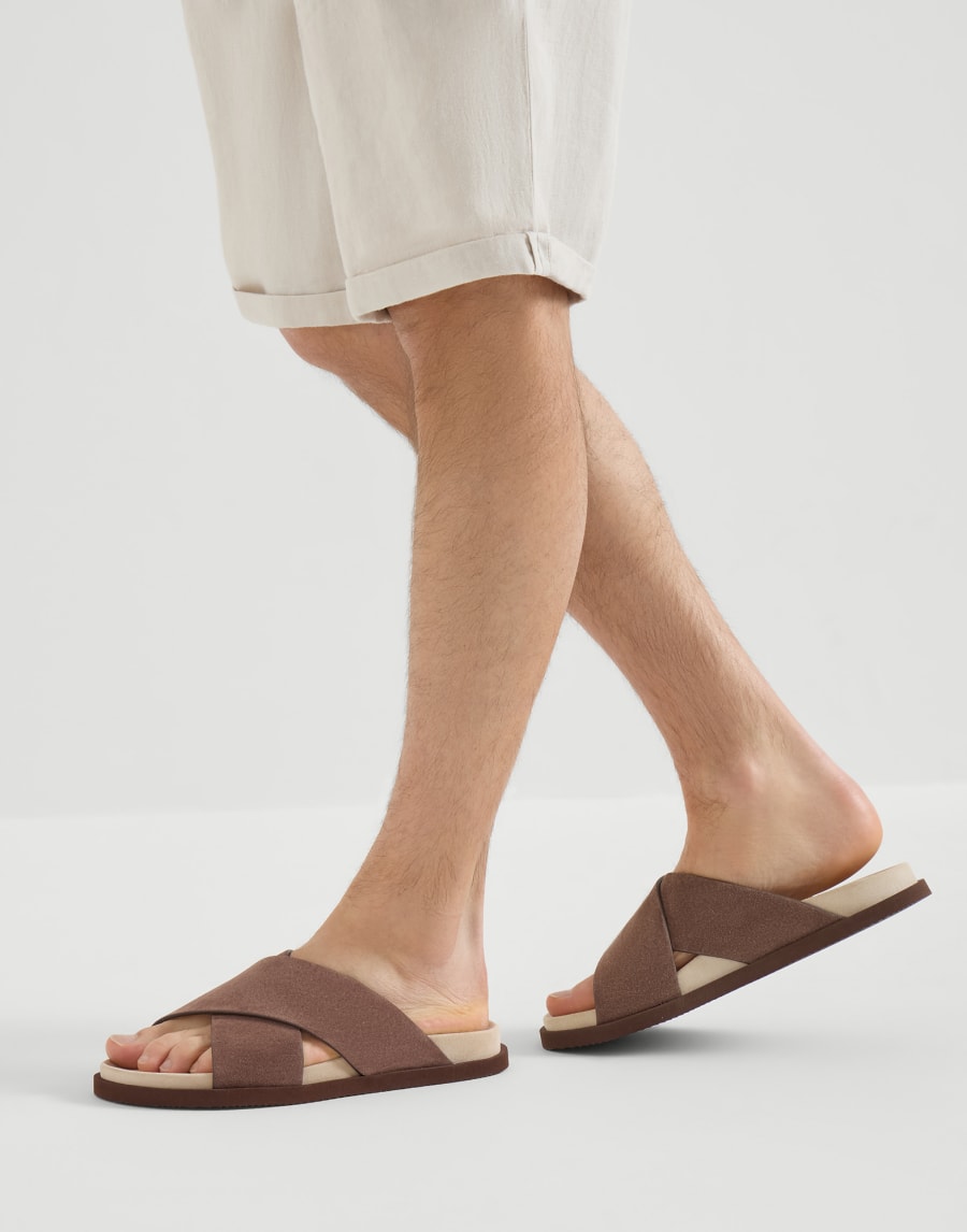 Suede slides Mud Man - Brunello Cucinelli