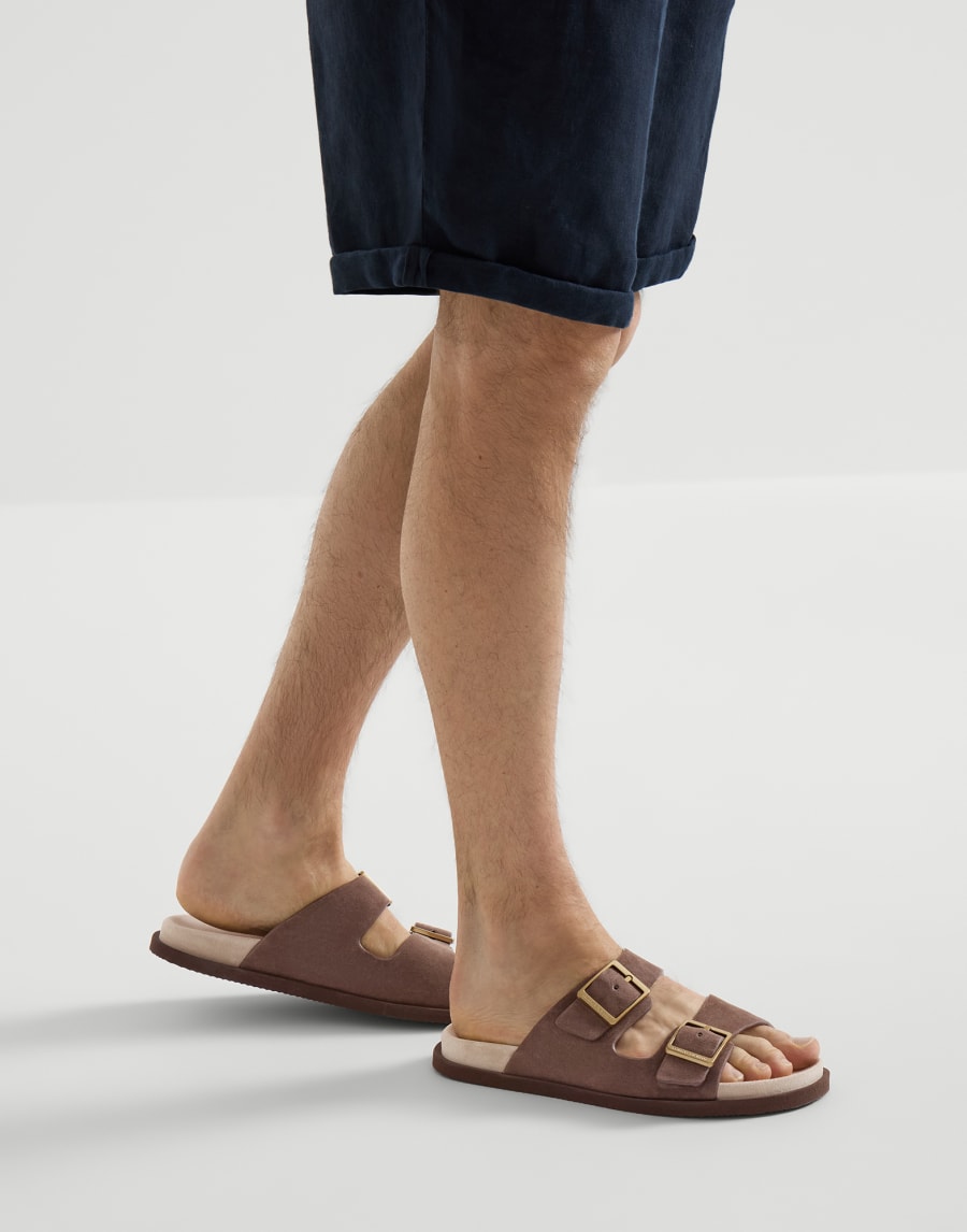 Suede slides Mud Man - Brunello Cucinelli